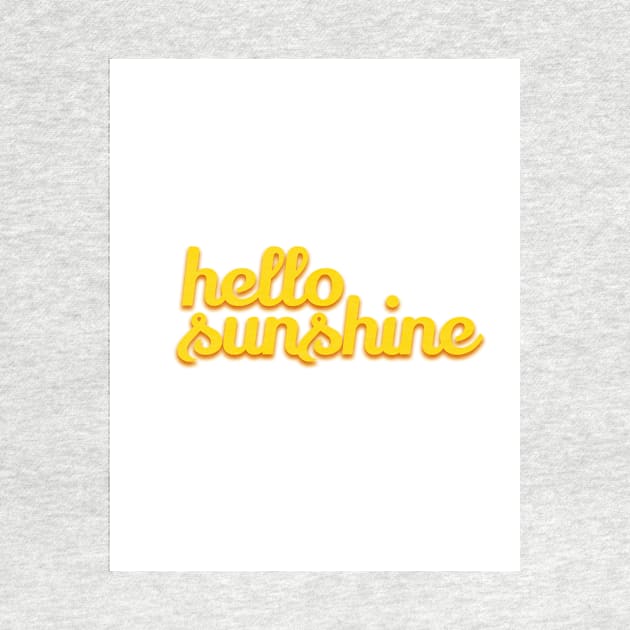 hello, sunshine by victoriaarden